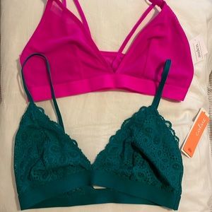 NWT mesh and lace bralette Bundle